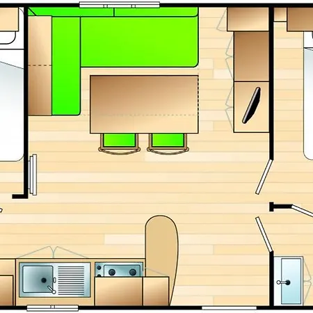 Mh135 Tohapi Novela - Mobil 5p Climatise - Campsite *